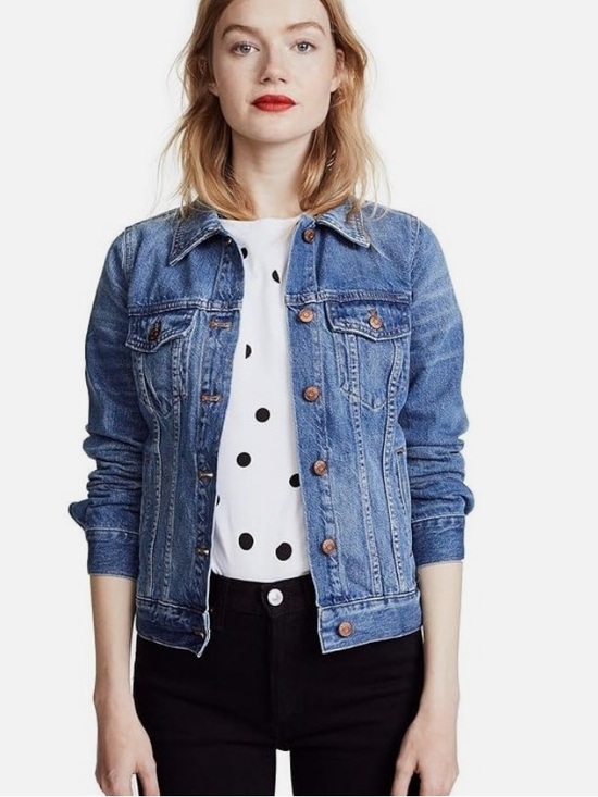 Madewell Jackets & Blazers - Madewell The Jean Jacket In Pinter Wash Denim Cotton Classic Sz S